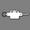 4mm Clip & Key Ring W/ Colorized Mustang Car #1 Key Tag